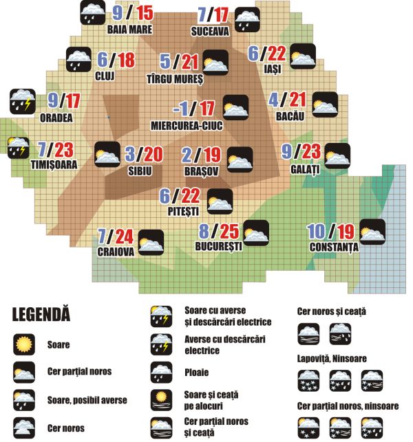 Prognoza meteo (15.05. - 16.05.2025)